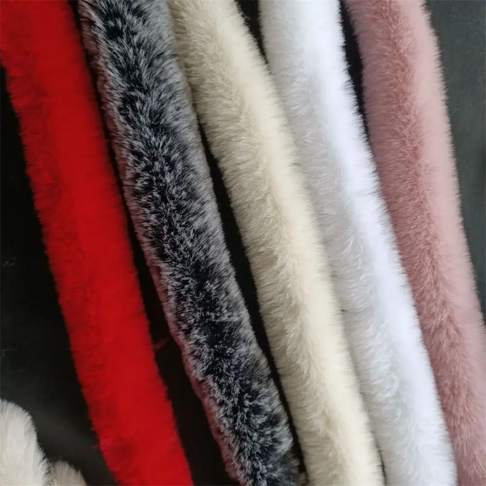 100cm Faux Rabbit Fur Tape Ribbon Trimming Ribbon Furry Fluffy Sewing DIY Craft Scarf Collar 5cm
