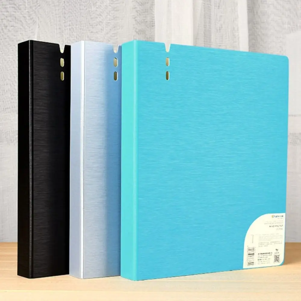 New PP A4 File Folders 4 Hole Waterproof Display Book D-Shaped Binder Ring Binder Folder School Supplies