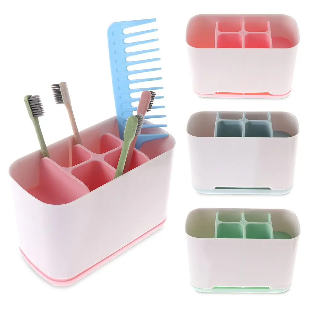 Toothbrush Holder Storage Rack Shaving Makeup Brush Electric Teeth Brush Toothpaste Organizer Holder Case Bathroom Accessories