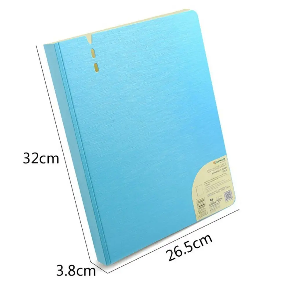 New PP A4 File Folders 4 Hole Waterproof Display Book D-Shaped Binder Ring Binder Folder School Supplies