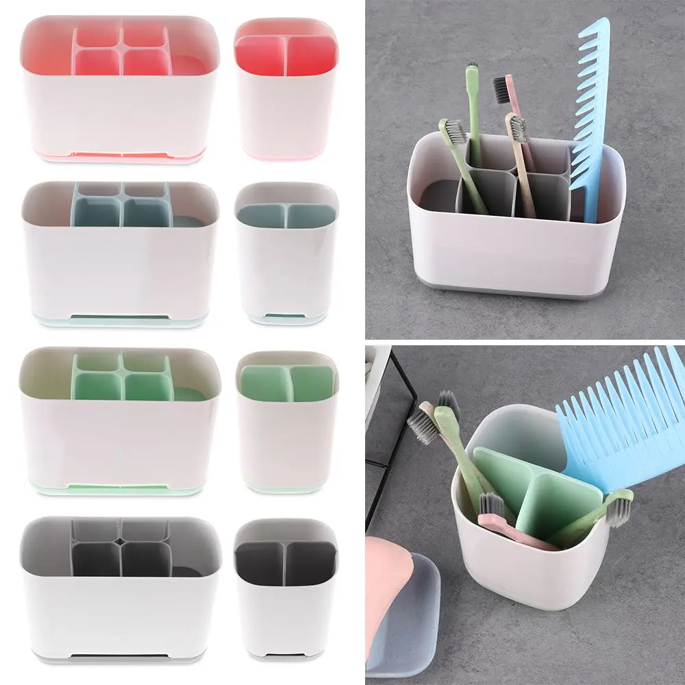 Toothbrush Holder Storage Rack Shaving Makeup Brush Electric Teeth Brush Toothpaste Organizer Holder Case Bathroom Accessories
