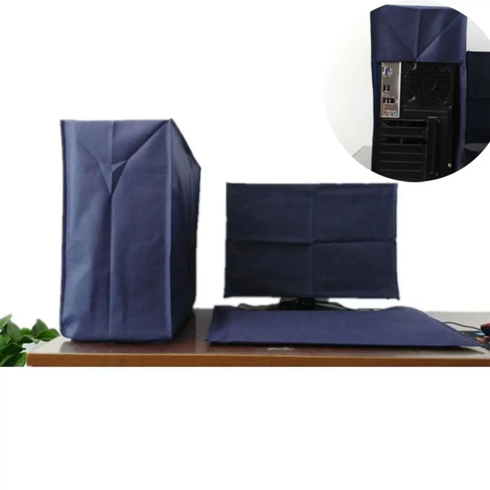 3PCS Dust Cover Desktop Monitor Computer PC Dustproof Case Keyboard Tower Computer Protective Cover