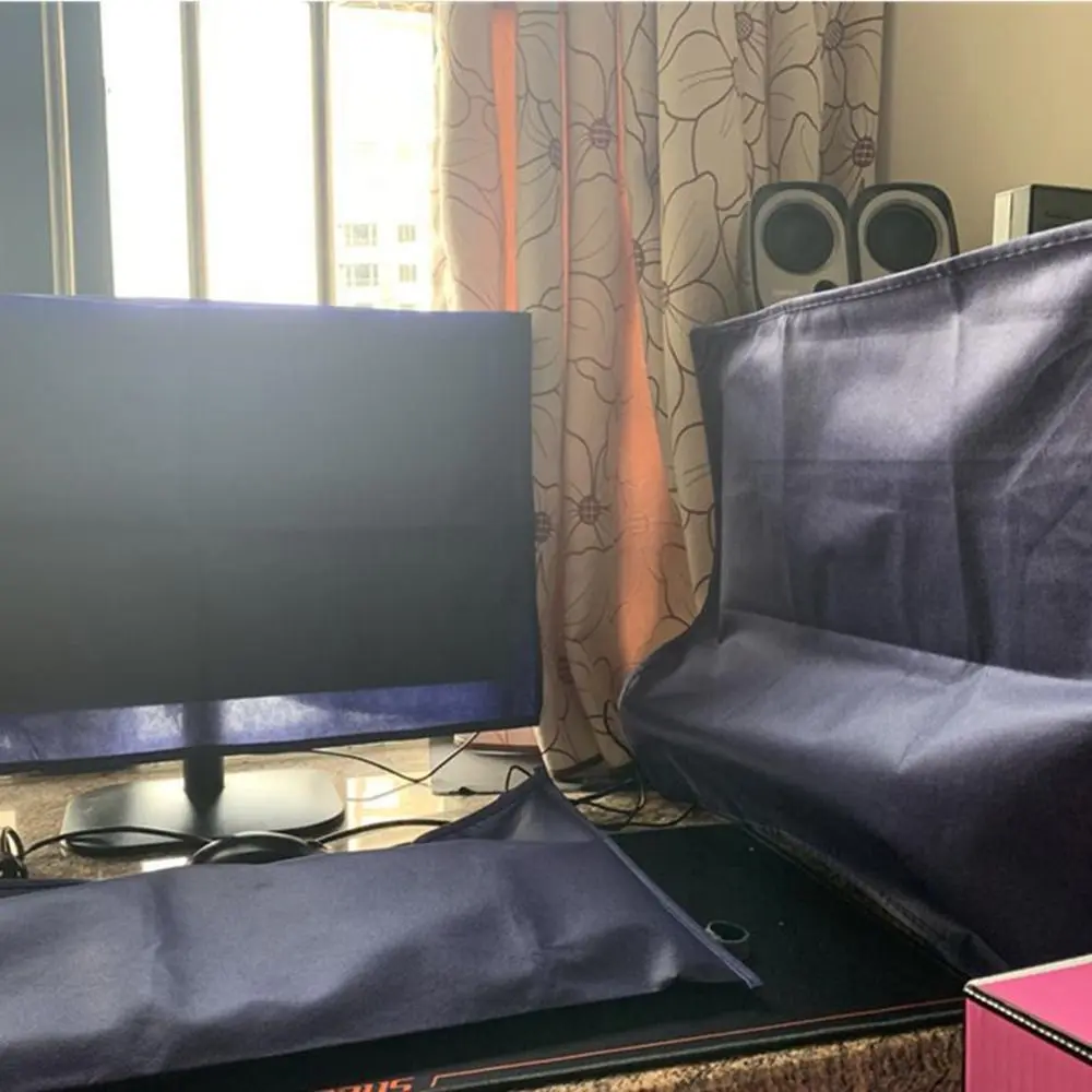 3PCS Dust Cover Desktop Monitor Computer PC Dustproof Case Keyboard Tower Computer Protective Cover