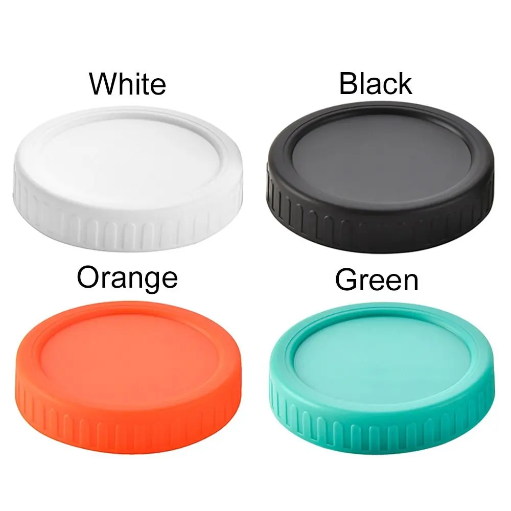 6pcs 70mm 86mm Reusable Plastic Mason Jar Lids for Wide Mouth Jar Leak-proof Seal Bottle Cover Spout Lid Good Seal Kitchen Tool