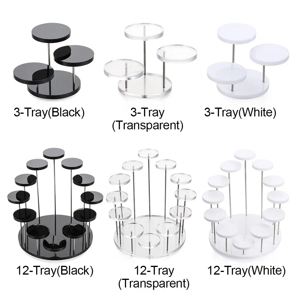 Acrylic Display Stand Cupcake Stand Showcase Jewelry Organizer Cake Dessert Storage Rack Holder Party Decor Cake Tools