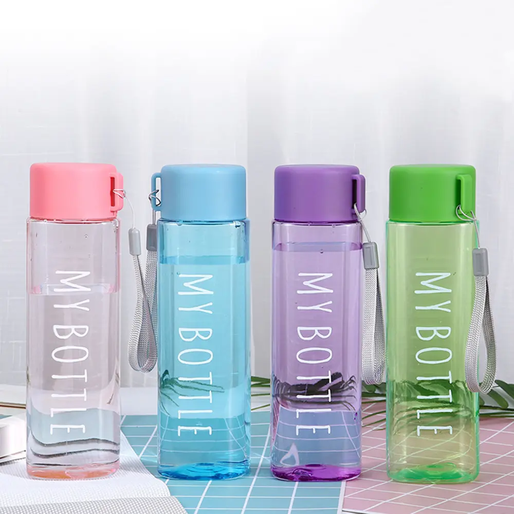 500ml Sports Water Cup Large Capacity Men Women Summer Outdoor Portable Plastic Water Bottle Coffee Juice Cup Water Bottle