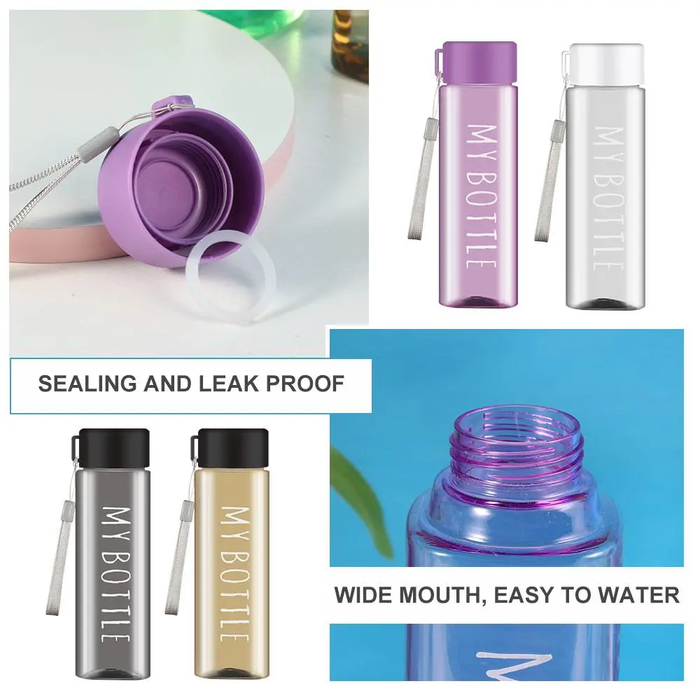 500ml Sports Water Cup Large Capacity Men Women Summer Outdoor Portable Plastic Water Bottle Coffee Juice Cup Water Bottle