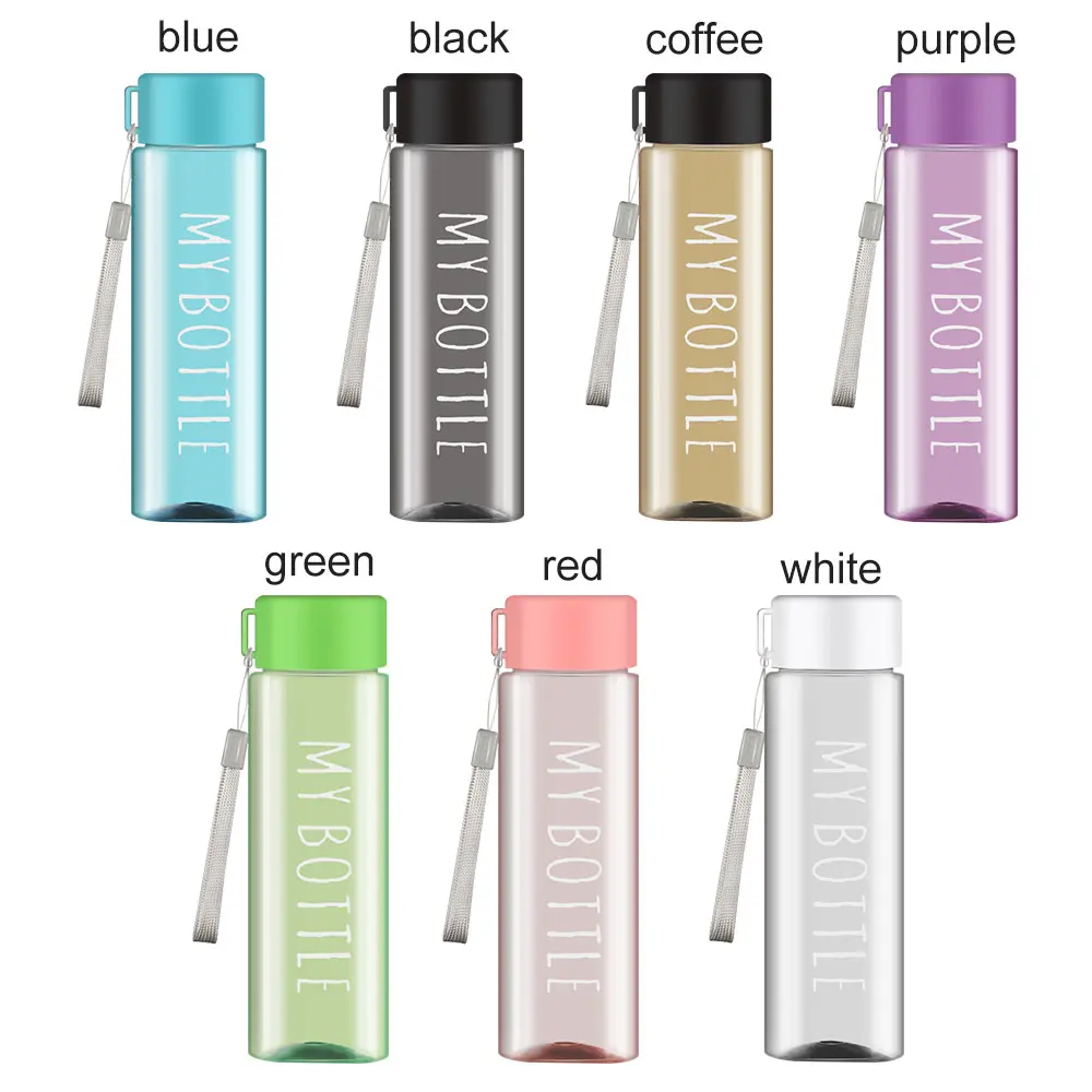 500ml Sports Water Cup Large Capacity Men Women Summer Outdoor Portable Plastic Water Bottle Coffee Juice Cup Water Bottle