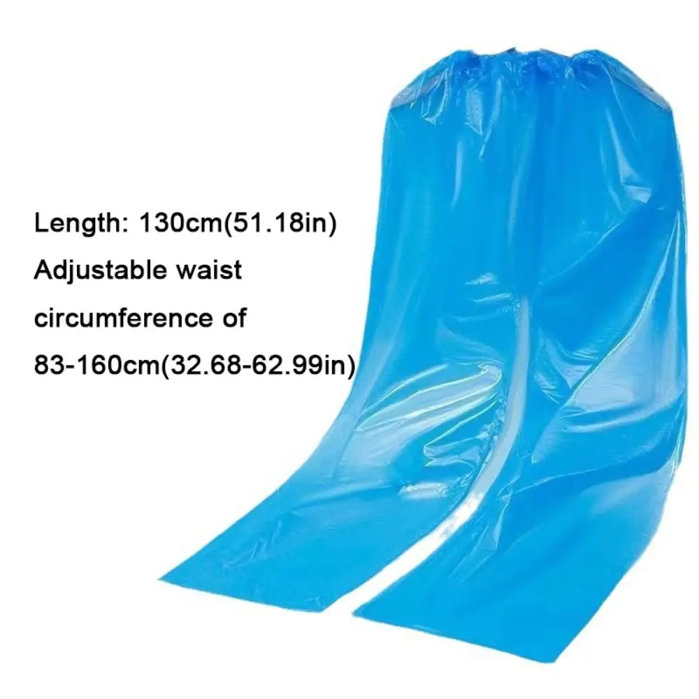 1PC Portable Transparent Disposable Raincoat Thickened Oil Resistant Foot Wrap Rainpants Waterproof Foot Sealing Rain Pants