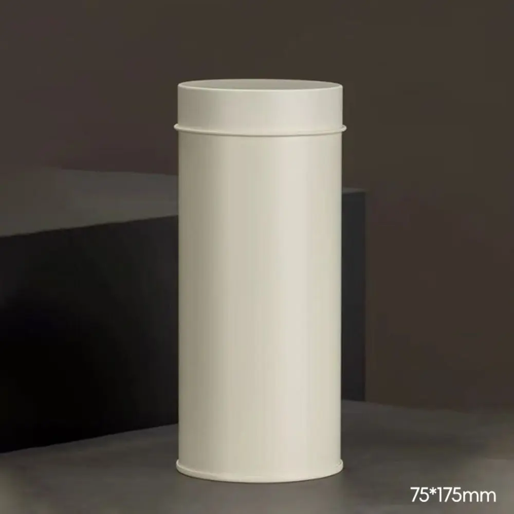 Creative Gift Portable Tea Can Sealed Double Lid Tinplate Tea Box Damp-proof Round Tea Tin Containers Green Tea