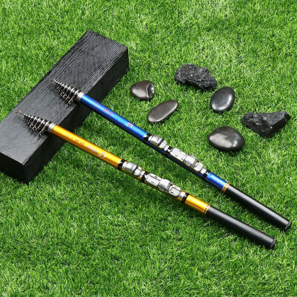 Sea Pole Carbon Material Fishing Rod Quality 1.5m,1.8m 2.1m 2.4m  2.7m 3m Telescopic Fishing Rod Quality Spinning Rods