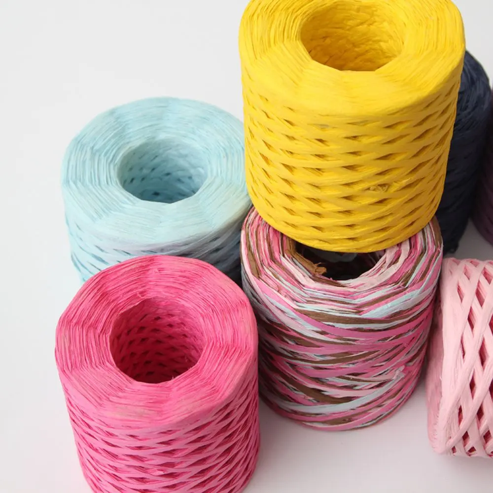 200m Used For Weaving Hats Lafite Packaging Tape Decorative Rope Manual Braided Rope
