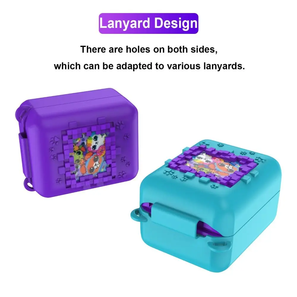Silicone Protective Case for Bitzee Interactive Toy Digital Pet Cover Vitural Game Accessories with Lanyard Shockproof Shell