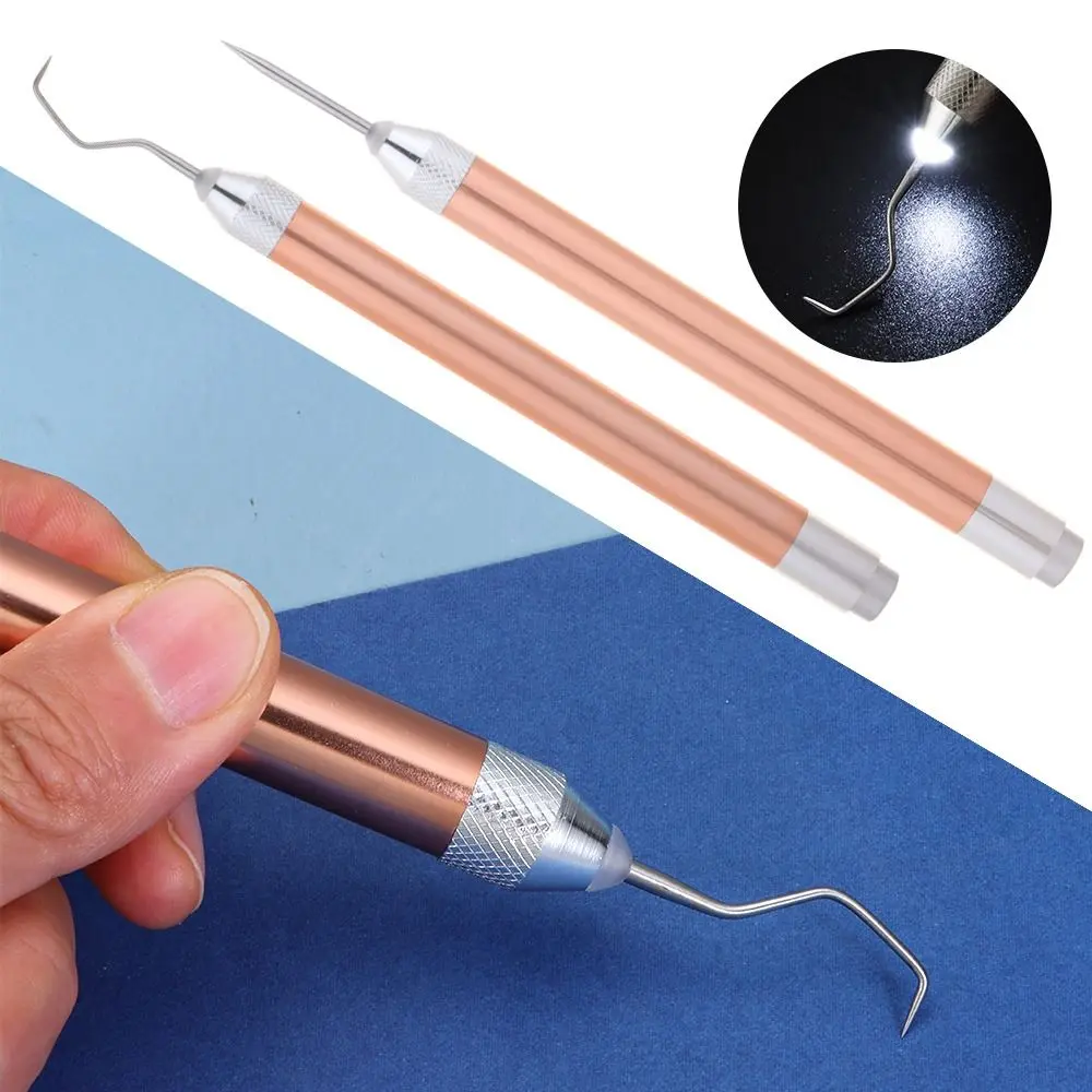 Portable Vinyl Weeding Kit With LED Light Vinyl Paper Remover with Hooks Vinyl Weeding Tool Handheld Iron-on Project Cutter