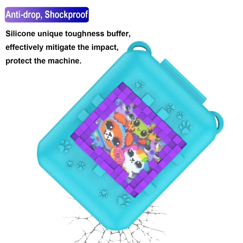 Silicone Protective Case for Bitzee Interactive Toy Digital Pet Cover Vitural Game Accessories with Lanyard Shockproof Shell