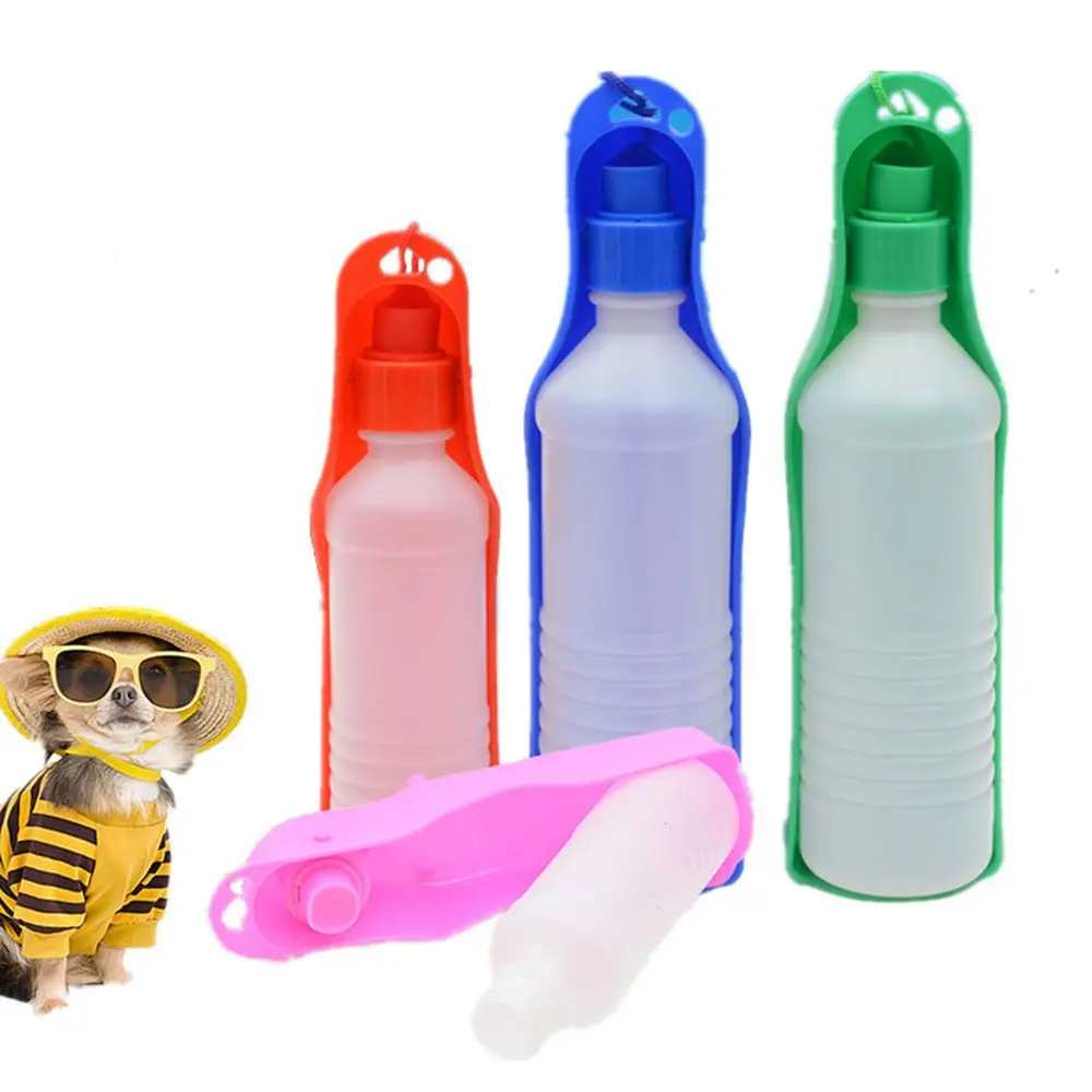 Portable Pet Dog Water Bottle Travel Cup Drinking Bowl Outdoor Feeder Dispenser Pet Supply For Small Large Dog Puppy Cat