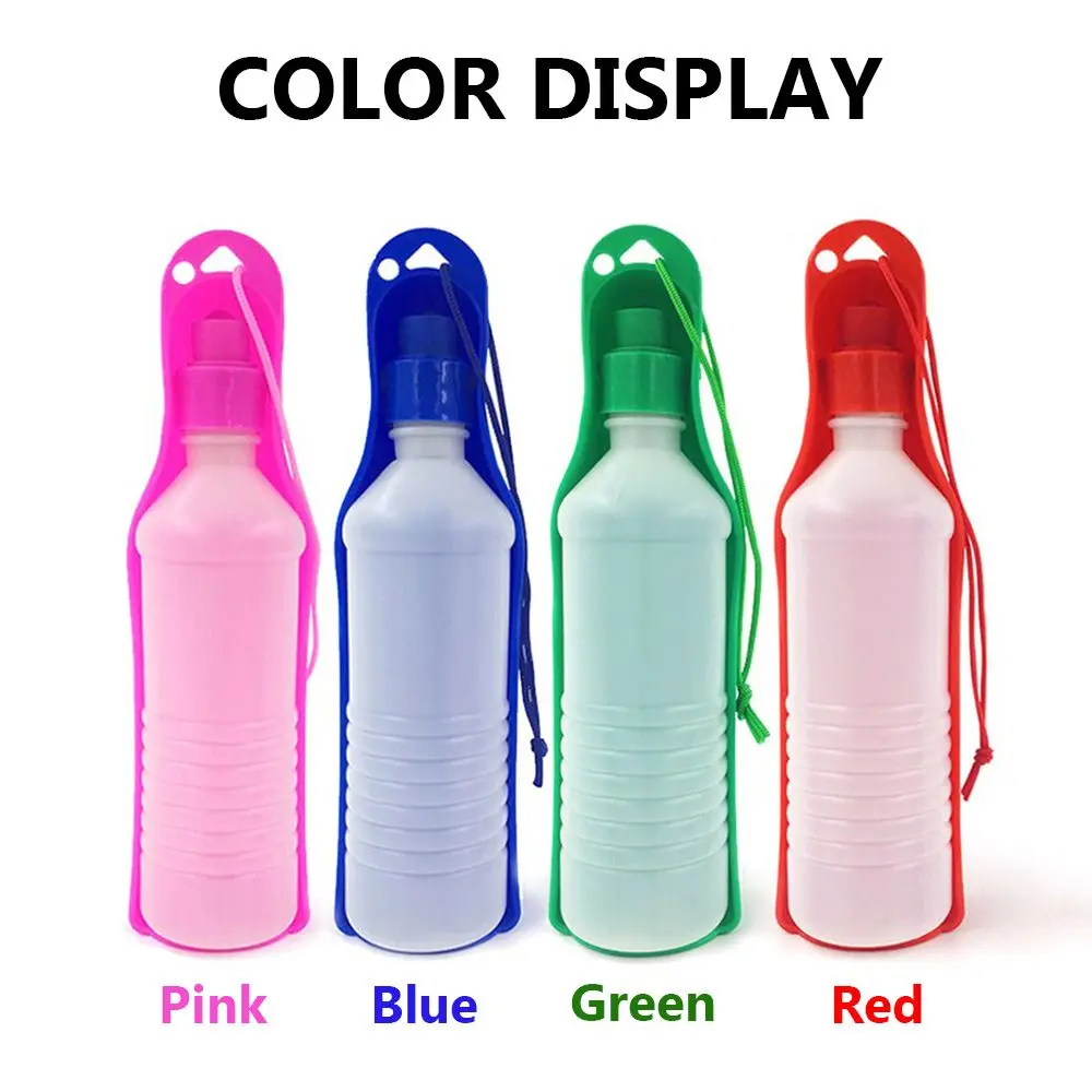 Portable Pet Dog Water Bottle Travel Cup Drinking Bowl Outdoor Feeder Dispenser Pet Supply For Small Large Dog Puppy Cat
