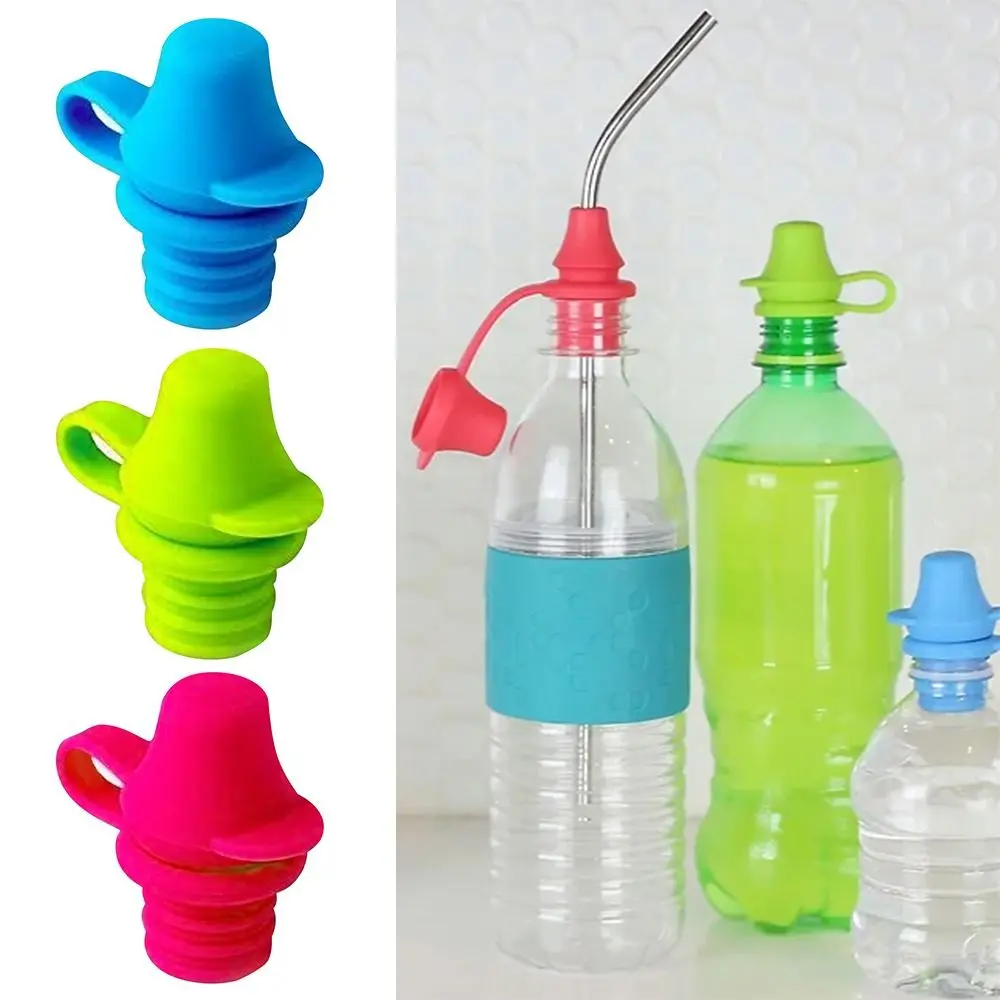 Baby Water Bottle Cap Silicone Bottles Cover Anti-Spill Top Spout AdapterBottle Lid Replacement For Kids Adults