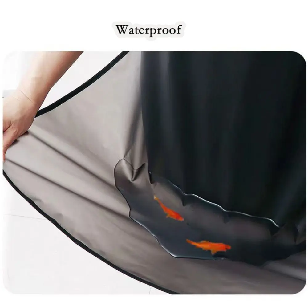 Household PVC Kitchen Apron Transparent Black Waterproof Work Apron Oil Resistant Dirt-Proof Cleaning Aprons