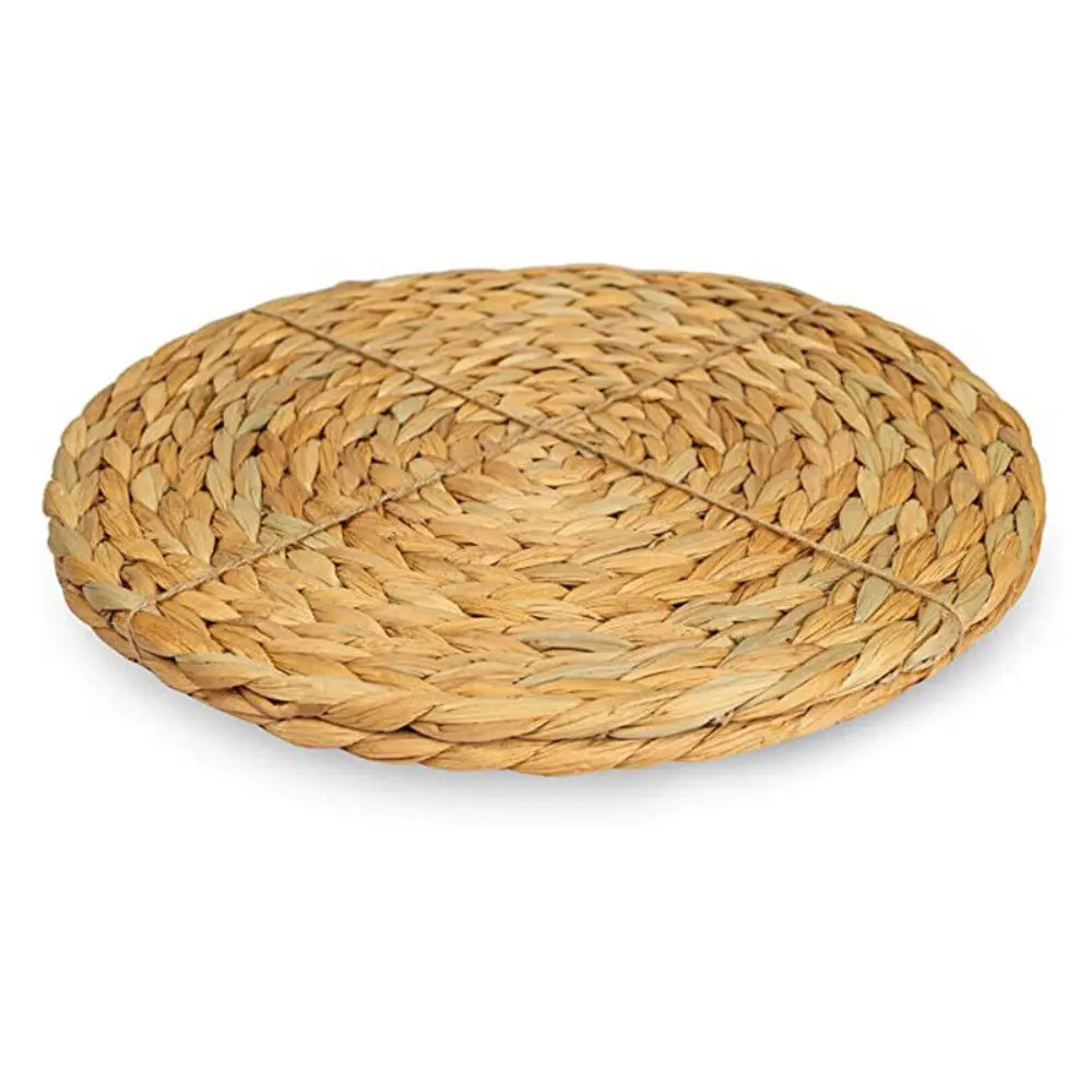 Natual Straw Weave Rattan Cups Mat Round Placemats Cups Mat Dining Table Home Decor