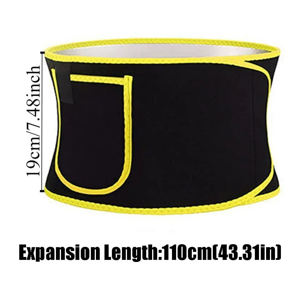 New Silver Ion Slimming Sweat Belt Elastic Adjustable Waist Tummy Trimmer Fat Burning Sports Body Sculpting Belt Men and Women