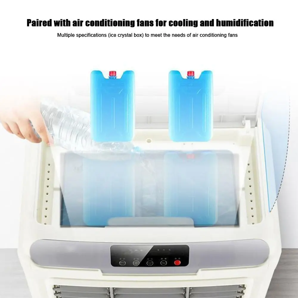1/2/3PCS New PE Ice Box Reusable Refrigeration Ice Crystal Box Keep Fresh Air Conditioning Fan Ice Crystal Box