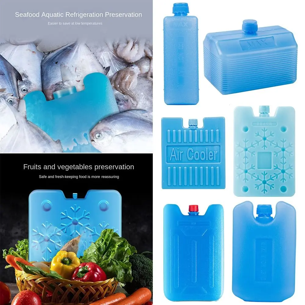 1/2/3PCS New PE Ice Box Reusable Refrigeration Ice Crystal Box Keep Fresh Air Conditioning Fan Ice Crystal Box