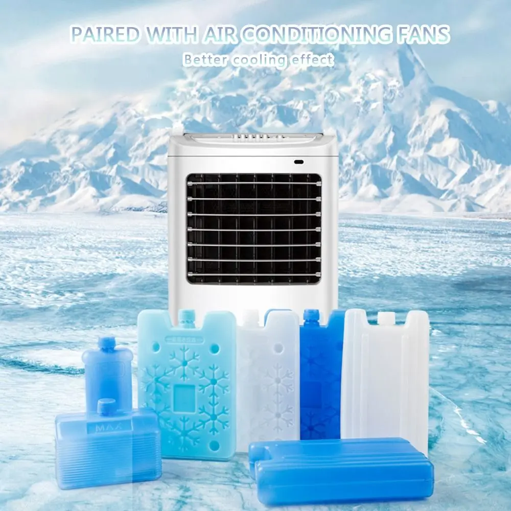 1/2/3PCS New PE Ice Box Reusable Refrigeration Ice Crystal Box Keep Fresh Air Conditioning Fan Ice Crystal Box