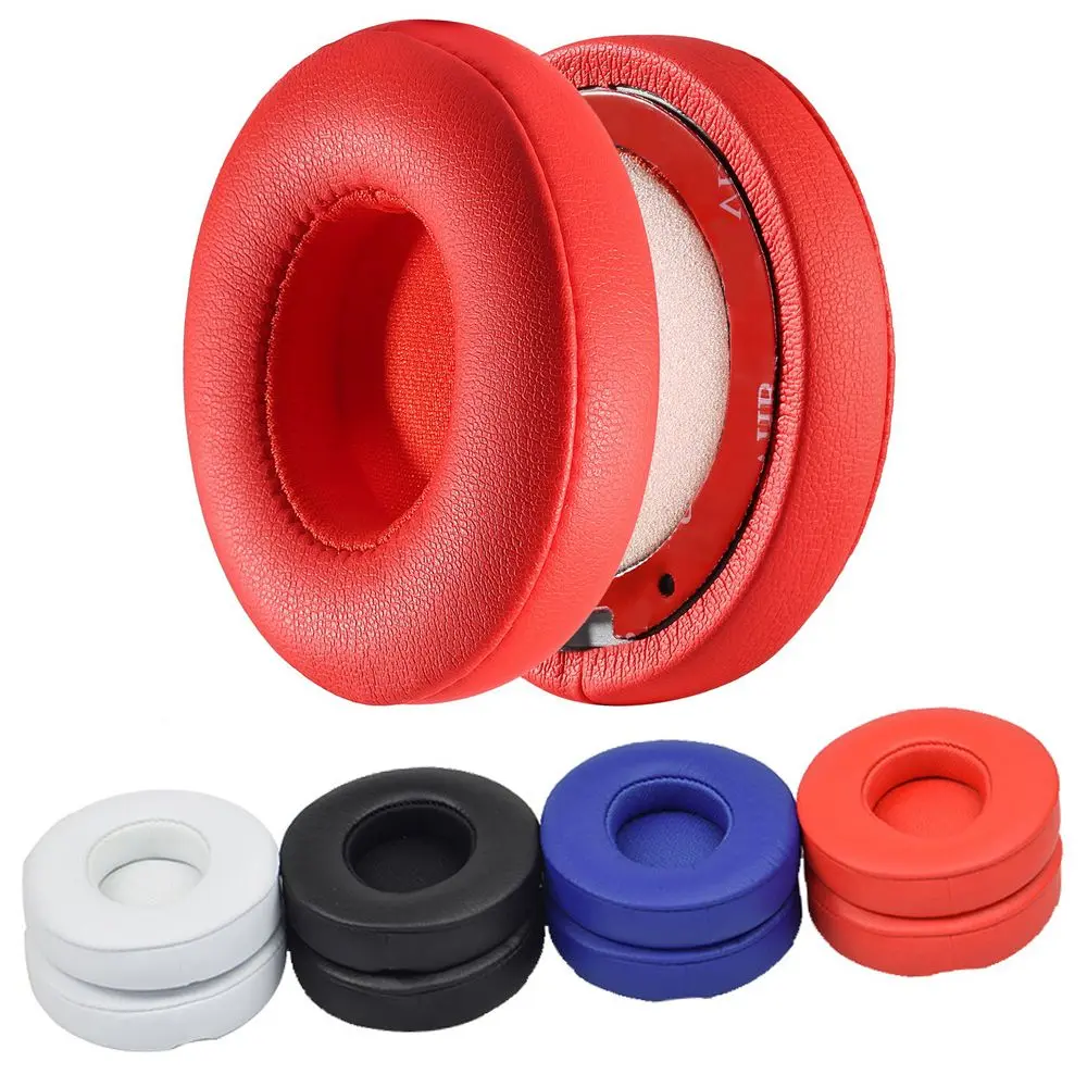 Replacement Ear Pads Cushion Earbuds For Beats Solo 2 3 Wireless Headset Ultra-soft Cover