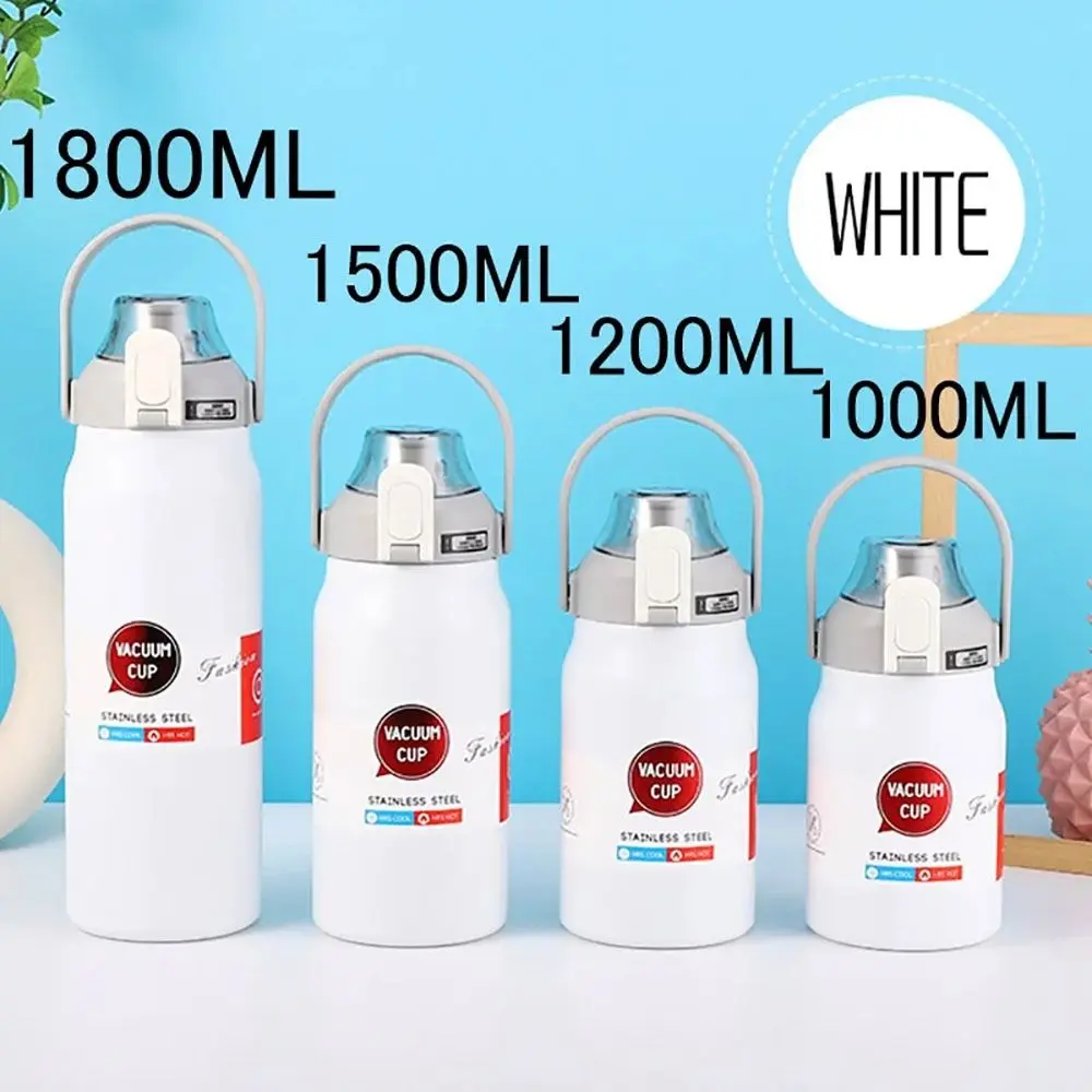 1Pcs Universal Original Sealing Bottle Cover with Handle Splash Spill Plain For 1000/1200/1500/1800ml Multicolor Therms Cup Cap