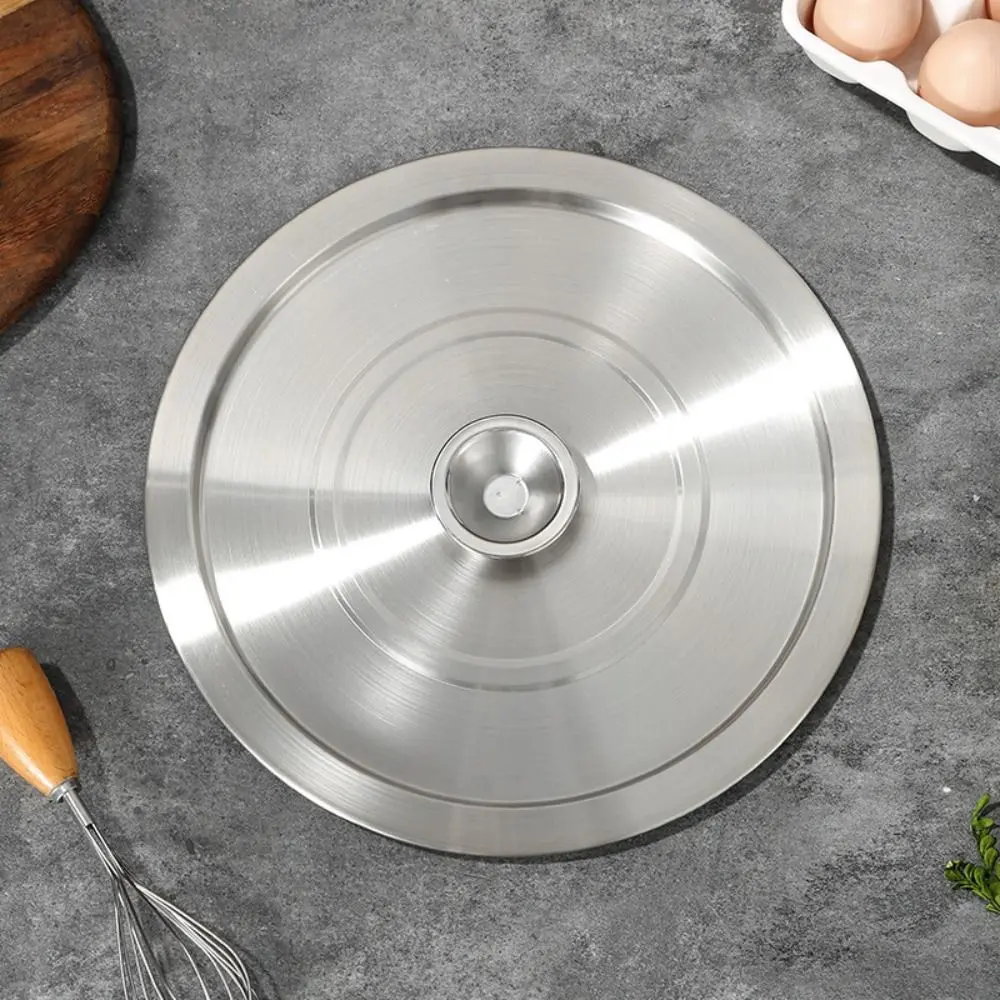 20-40cm Stainless Steel Pot Lids Universal Lid Reusable Frying Pan Metal Lid Bowl Cover Restaurant Kitchenware