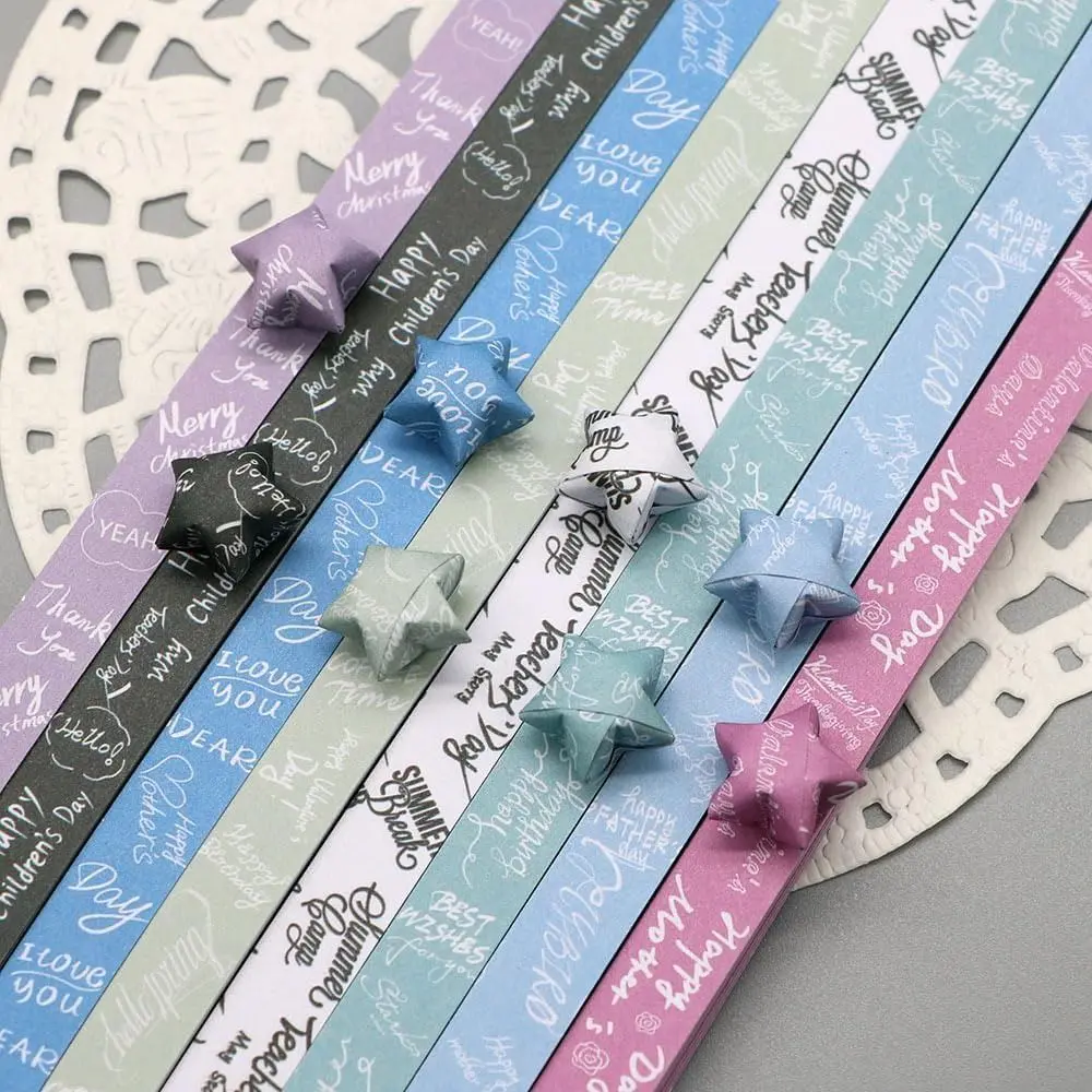 540 Sheets Origami Paper Stars DIY Lucky Star Paper Hand Crafts Origami Folding Origami Star Paper Strips for Paper Arts Crafts