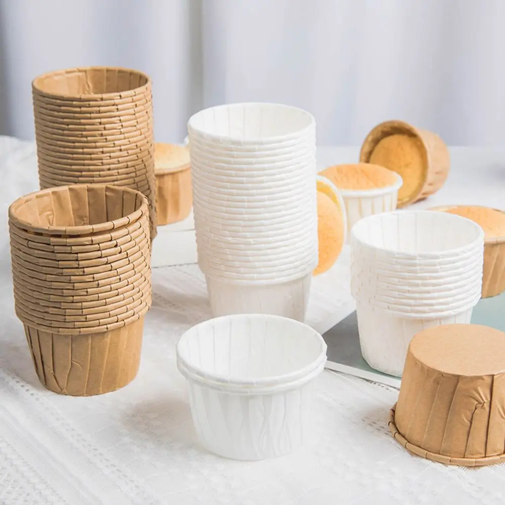 50pcs Muffins Paper Cupcake Wrappers Baking Cups Cases Muffin Boxes Cake Cup Decorating Tools Kitchen Cake Tools DIY