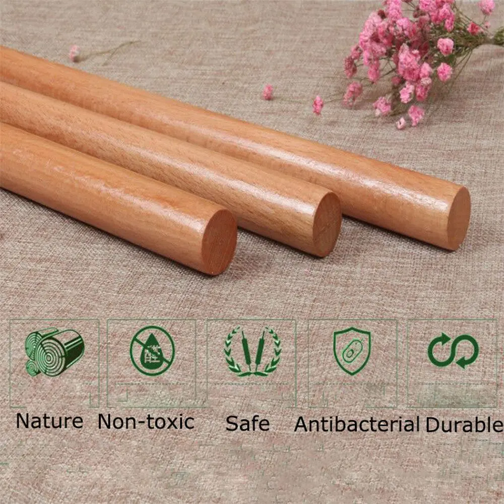 Wooden Rolling Pin Fondant Dough Roller Cake Decoration Cooking Pastry Baking Tool Kitchen Accessories