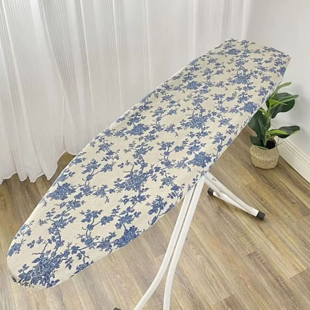 1pcs 140*50cm Ironing Board Cloth Drawstring Tightening with Elastic Edge Ironing Board Protector Cover Stain Resistant Washable