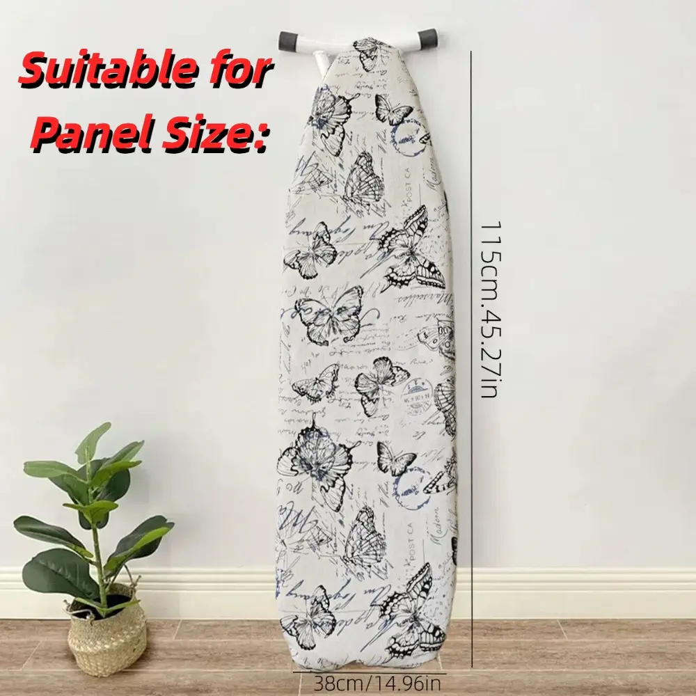 1pcs 140*50cm Ironing Board Cloth Drawstring Tightening with Elastic Edge Ironing Board Protector Cover Stain Resistant Washable