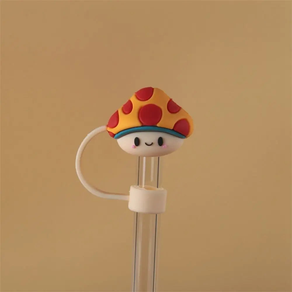 1PC Silicone Sealing Straw Plug Reusable Drinking Dust Cap Cartoon Plugs Tips Cover Suit Kitchen Cup DIY Accessories