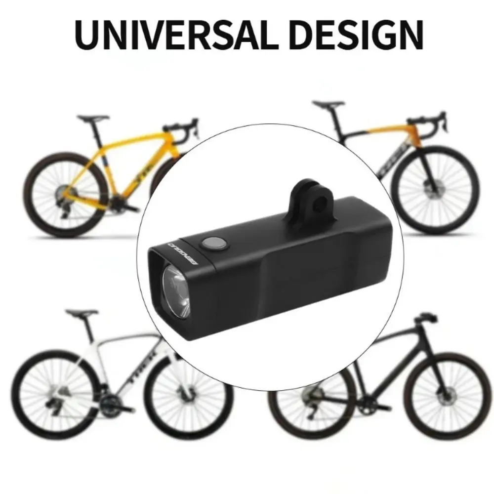Portable Rechargeable Bike Headlight LED Ultra Bright Bicycle Lamp Waterproof Easy Installation Flashlight for Outdoor Riding