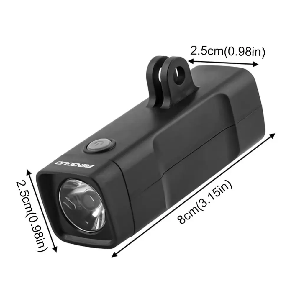 Portable Rechargeable Bike Headlight LED Ultra Bright Bicycle Lamp Waterproof Easy Installation Flashlight for Outdoor Riding