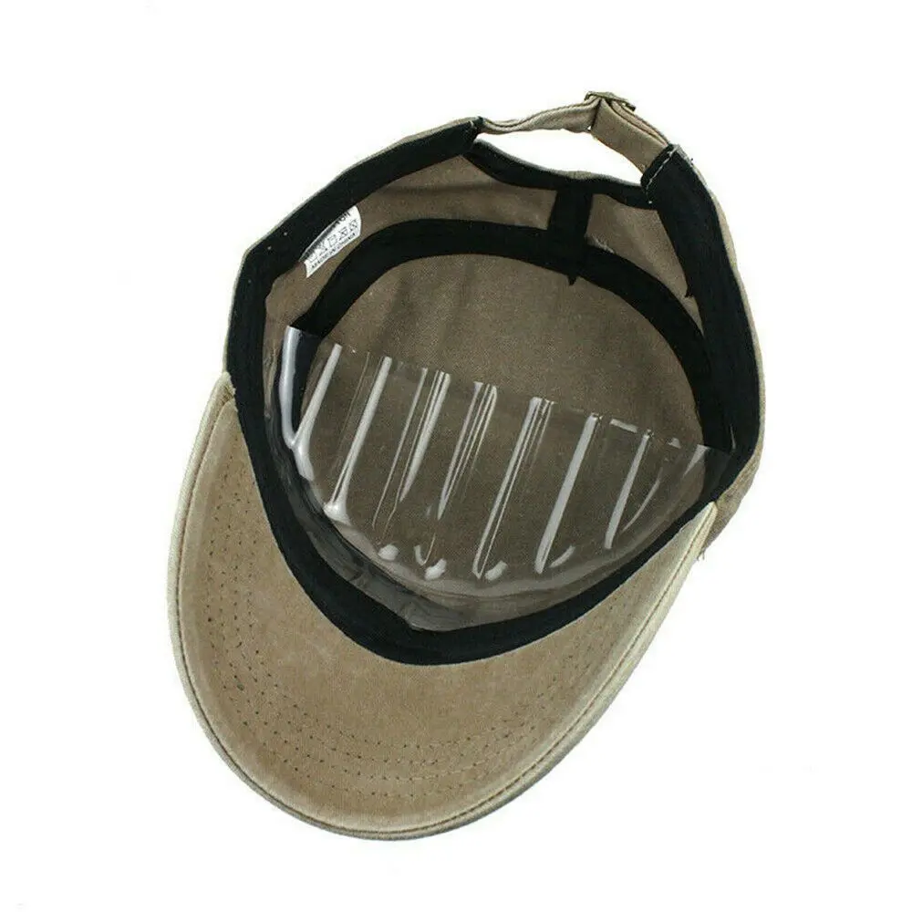 Outdoors Big Head Man Army Flat Cap Large Size Pure Cotton Baseball Cap Summer Polyester Plus Size Military Hat