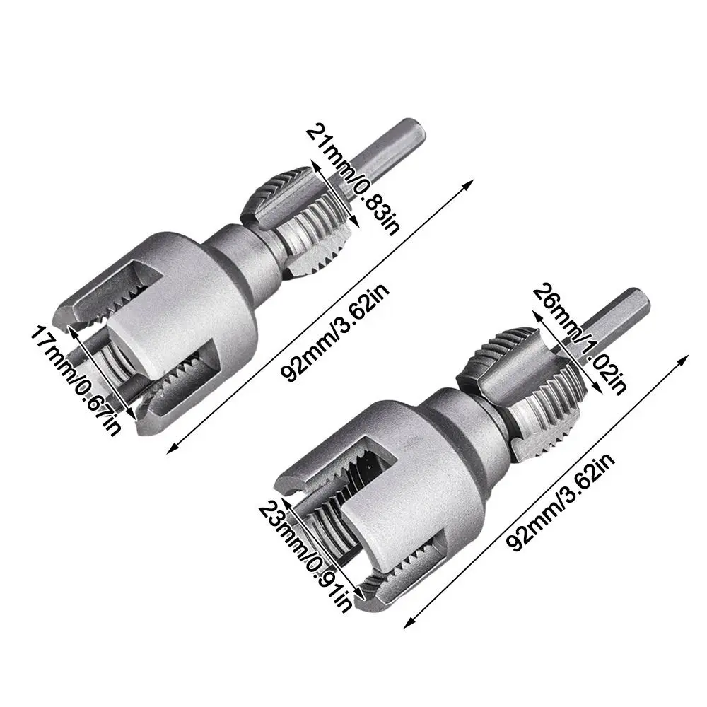 PVC Pipe Threader Kit 4/6 Points Ppr Water Pipe Internal/External Thread Opener Tap Plate Teeth Universal Waterpipe Tapping Tool