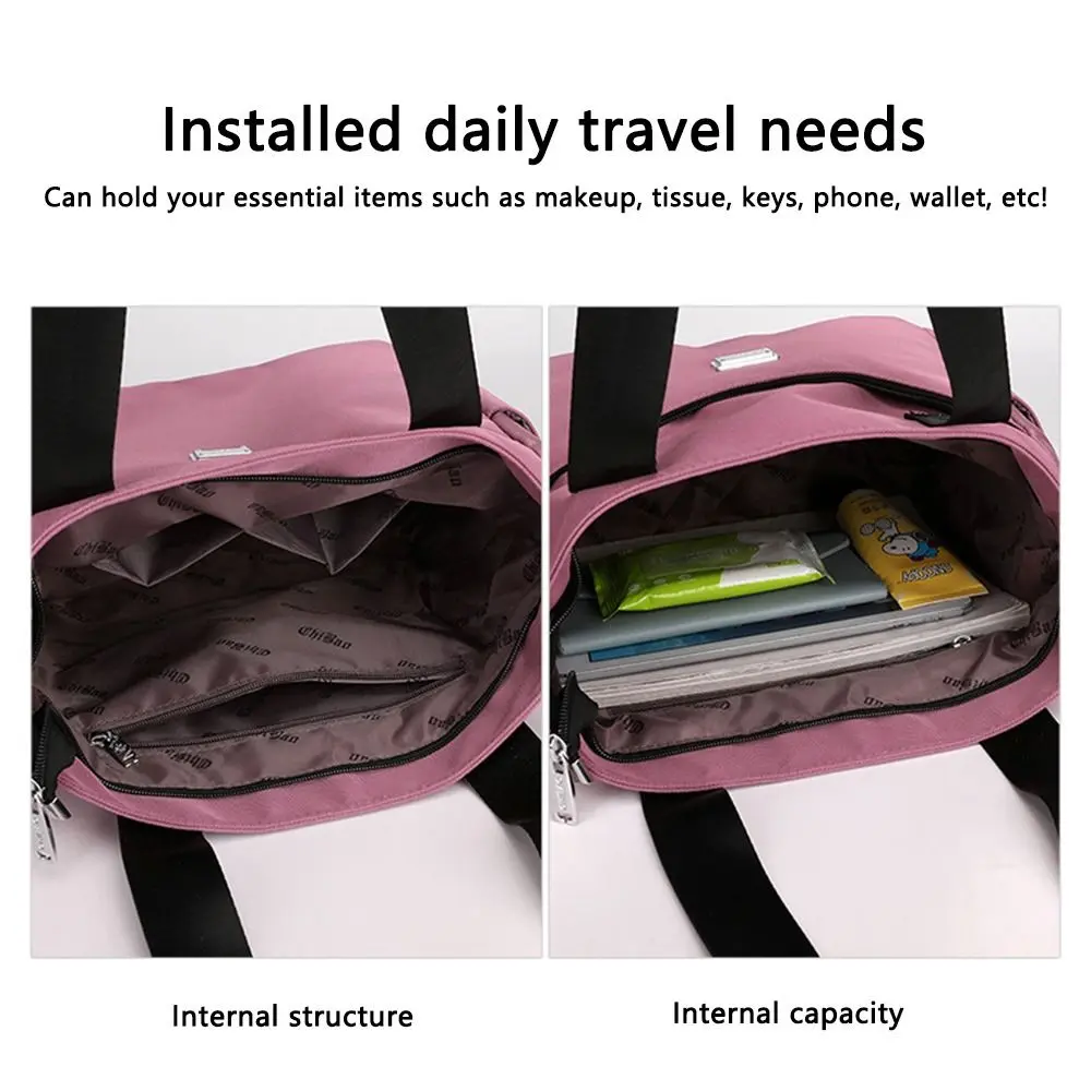 Nylon Large Capacity Shoulder Bag Tote Bags Lightweight Waterproof Practical Handbag For Work School And Travel High Quality