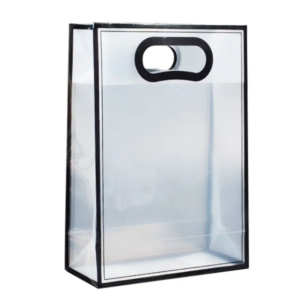 Transparent Gift Bags Handbag Wedding Tote Gift Bag For Birthday Wedding Party For Guests Portable Packaging Bag Small Business