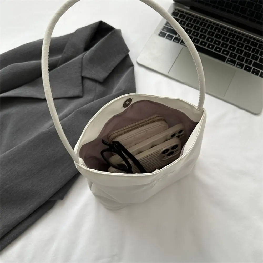 Fashion Shoulder Bag Embroidered Letters Underarm Bag Casual Handbags Tote Bags Women's High Capacity Handbag