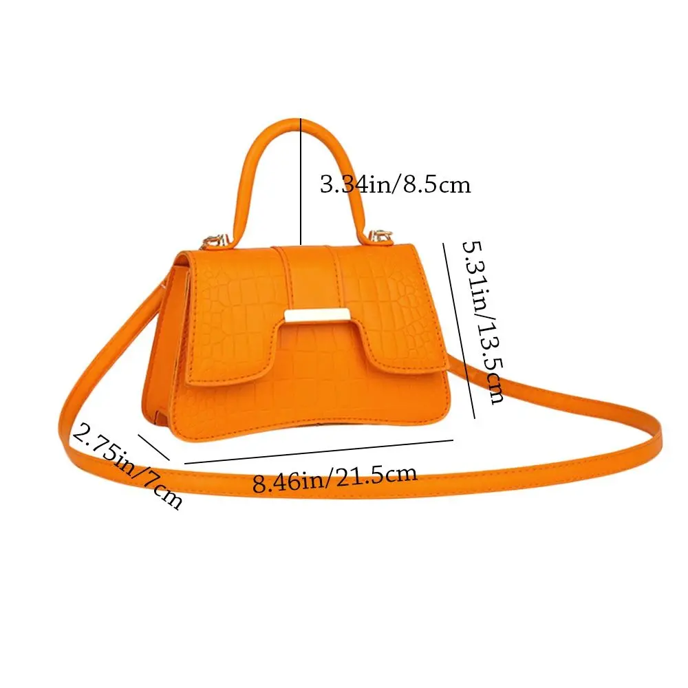 Fashion Women PU Leather Shoulder Bag Girls Pure Color Small Handbags Messenger Bag Crossbody Bags