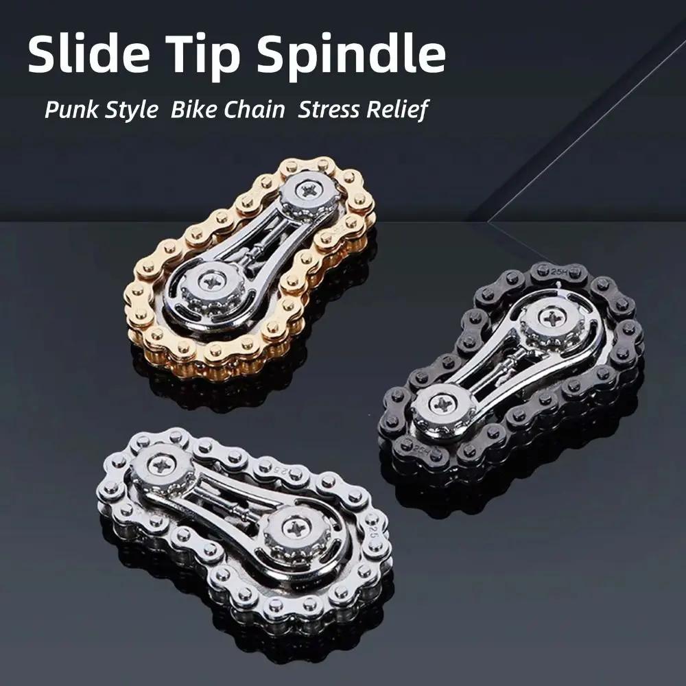 Sprockets Flywheel Fingertip Gyro Fidget Spinner EDC Spinner Fidget Toys Antistress Anxiety Metal Bike Chains For Adult