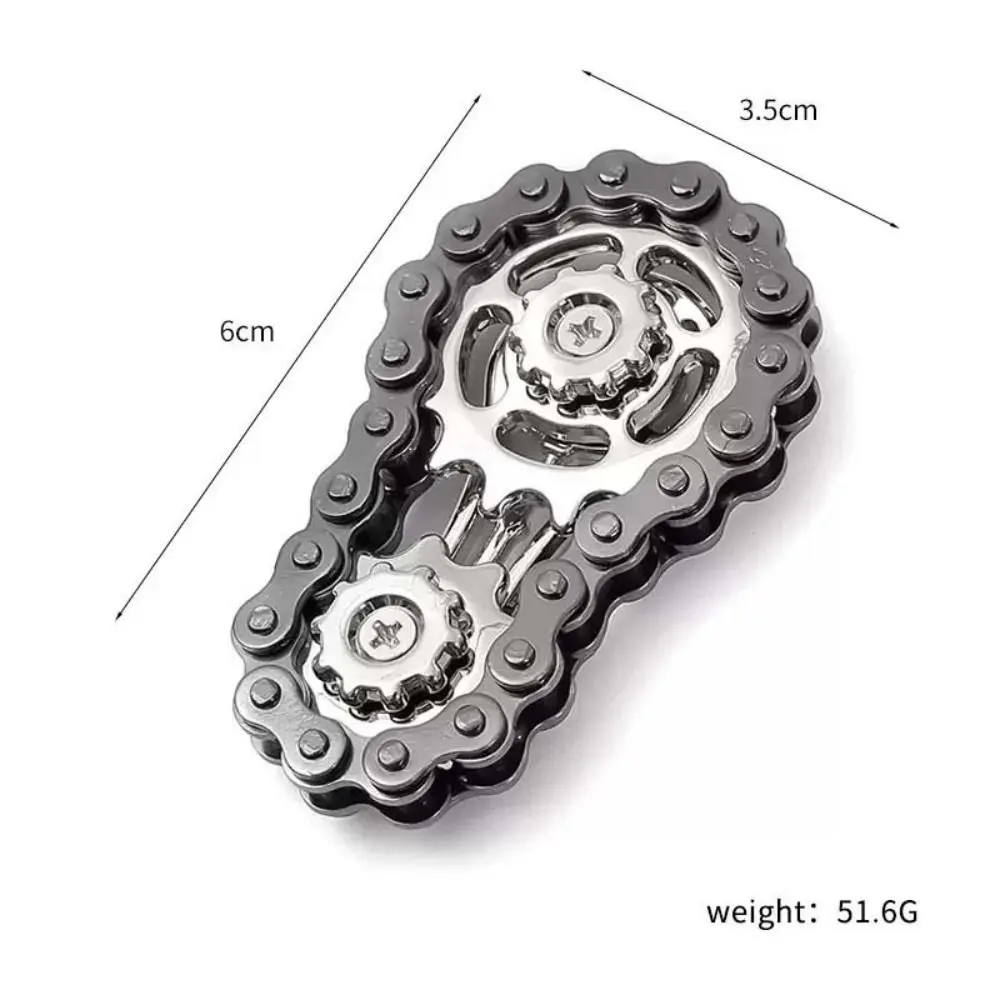 Sprockets Flywheel Fingertip Gyro Fidget Spinner EDC Spinner Fidget Toys Antistress Anxiety Metal Bike Chains For Adult