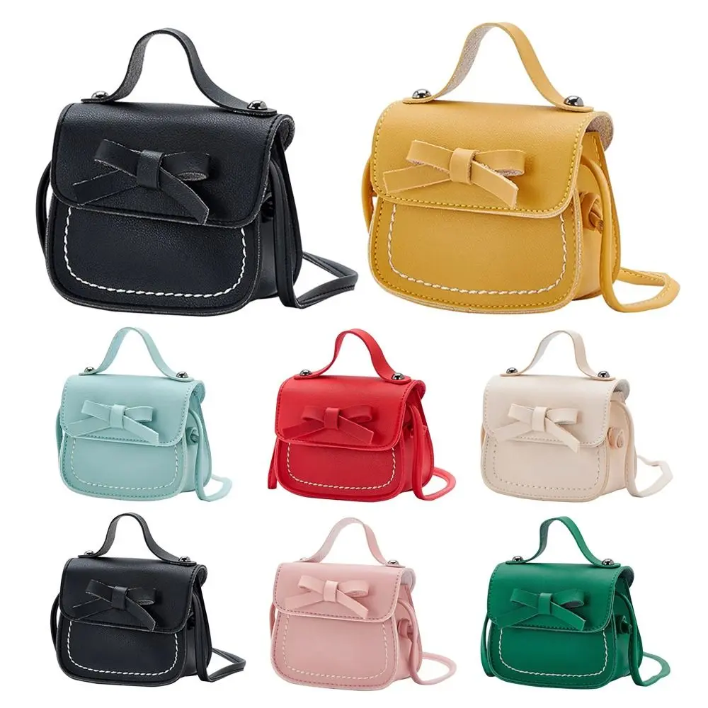 Bowknot Little Girl Shoulder Bag Kids Purses and Handbags Toddler Purse Small Coin Pouch Mini Crossbody Bag