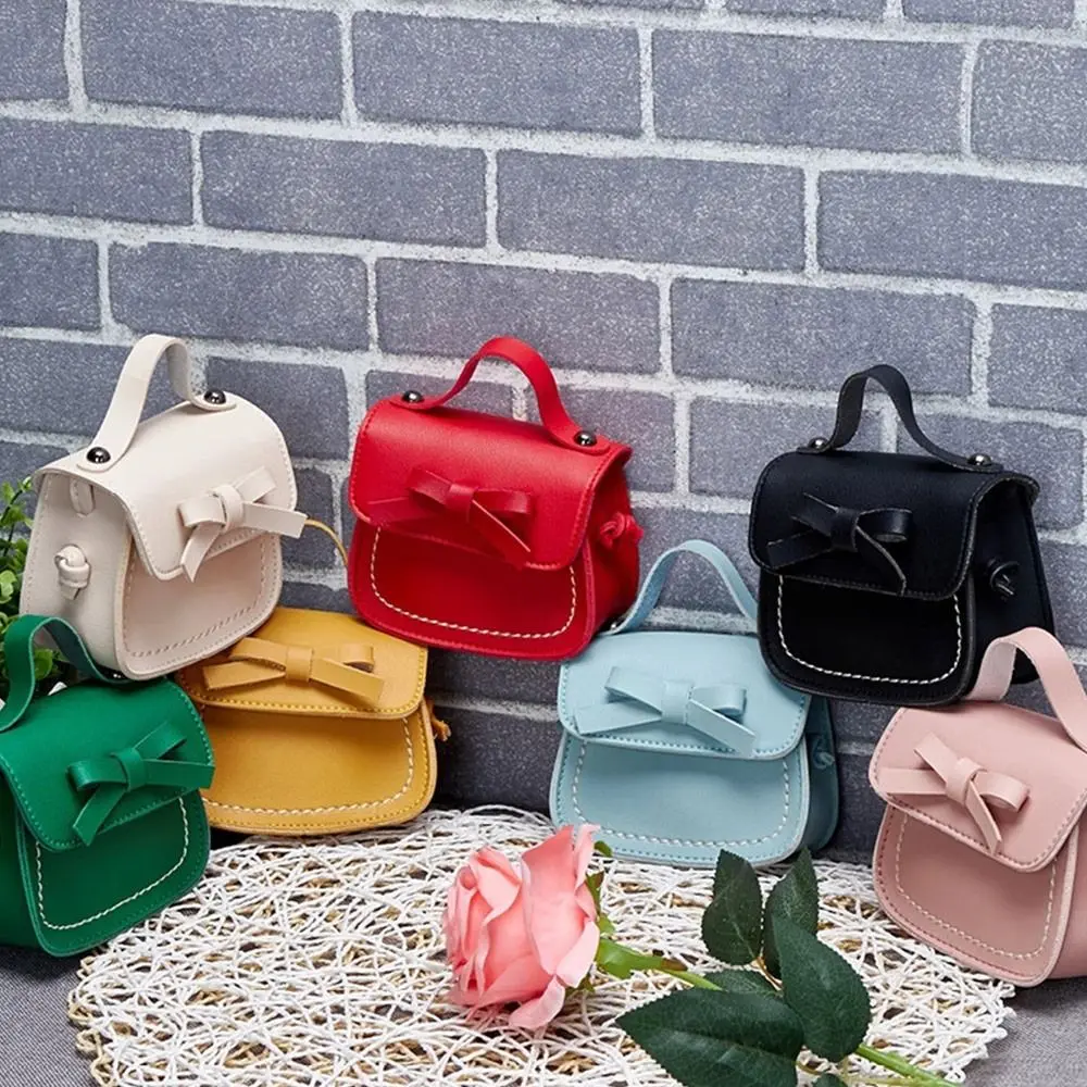 Bowknot Little Girl Shoulder Bag Kids Purses and Handbags Toddler Purse Small Coin Pouch Mini Crossbody Bag