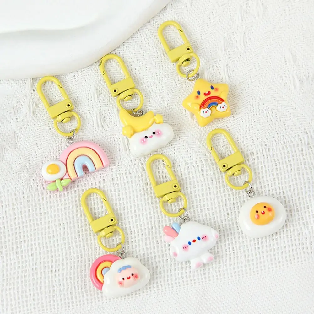 Cute Keychain Pendant Bag Accessories Moon Star Student Schoolbag Girlfriends Gift Cartoon Hanging Ornament